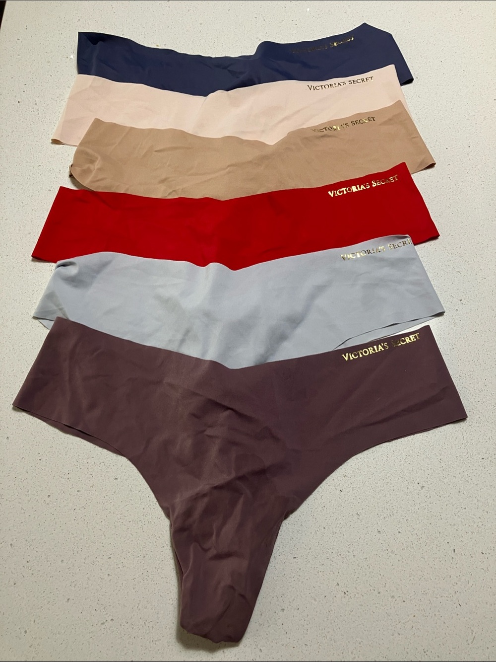 Victoria's Secret womens Seamless Thong Panties - Multi-Color Pack